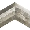 Chevron Latte gris acier